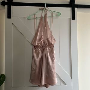 Plunge deep v neck dress